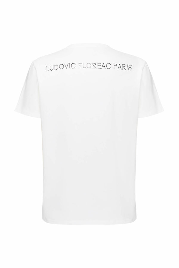 Футболка из хлопка, вышивка Ludovic Floreac Paris